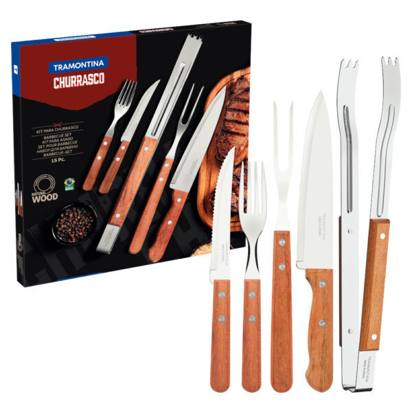 KIT PARA ASADO 15 PIEZAS
